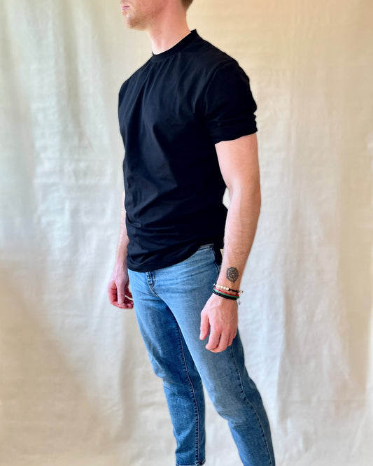 Erkki SOLID Tee - Organic Cotton / Lyocell BLACK