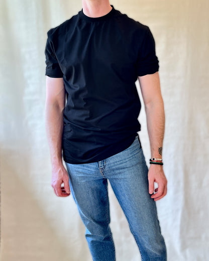 Erkki SOLID Tee - Organic Cotton / Lyocell BLACK
