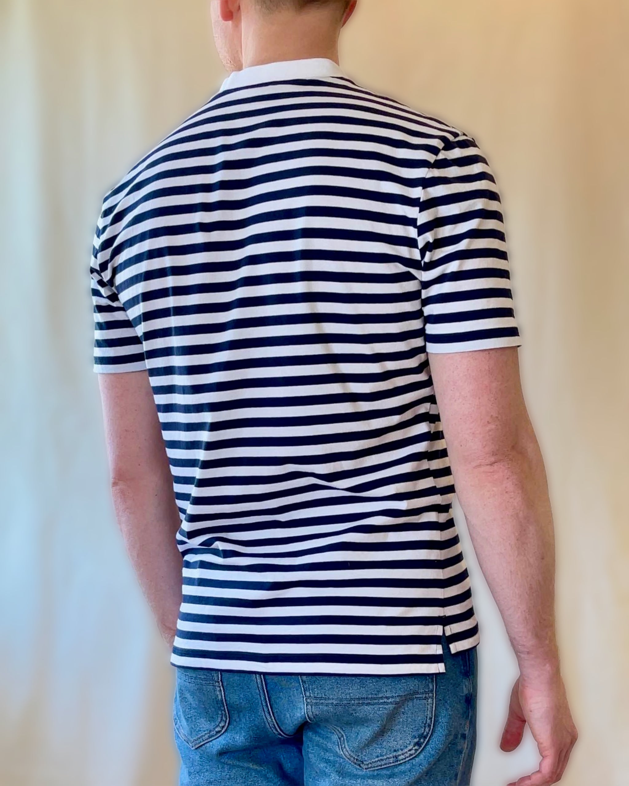 Erkki SOLID Tee - Organic Cotton / Lyocell Stripes