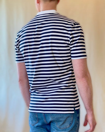 Erkki SOLID Tee - Organic Cotton / Lyocell Stripes