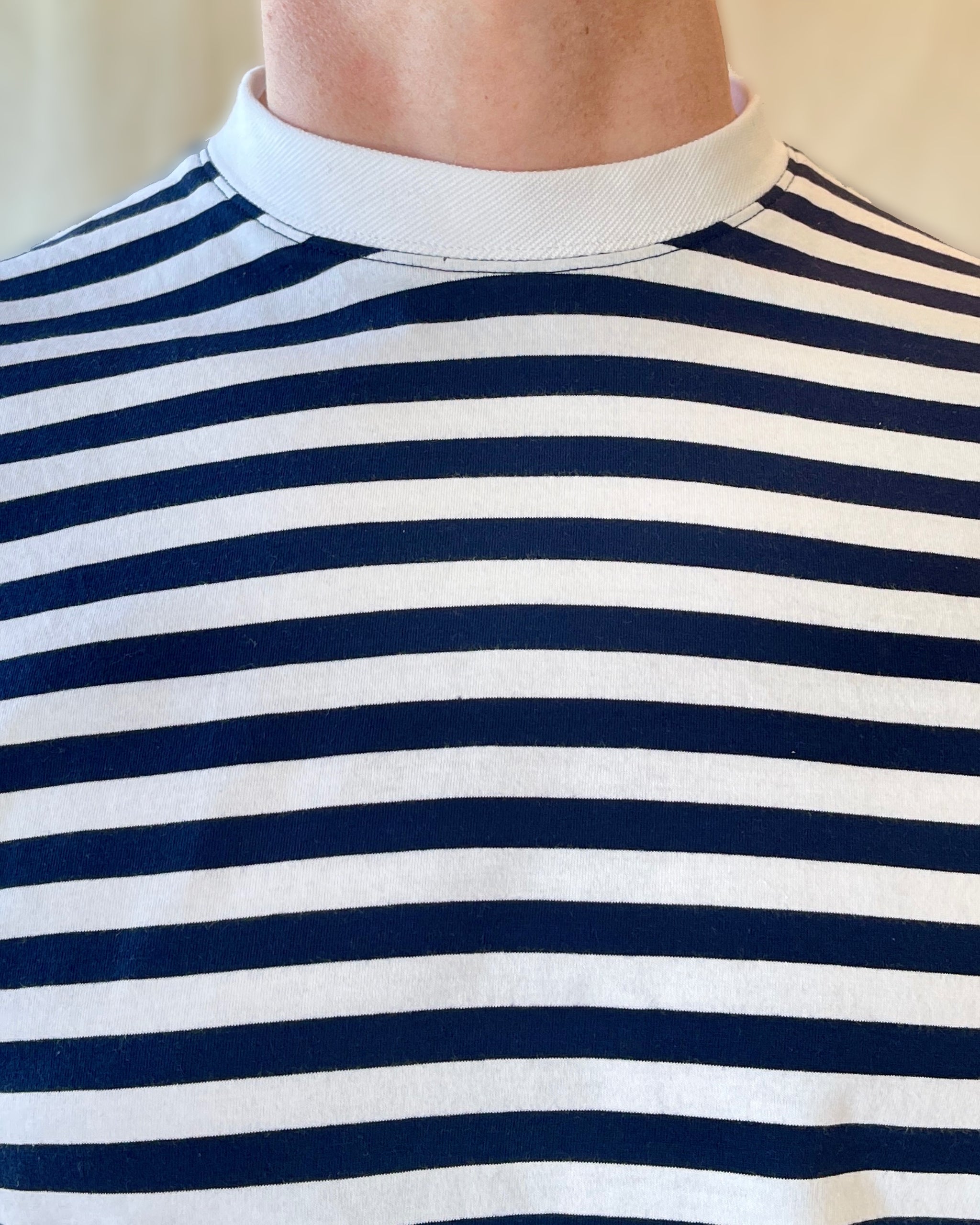 Erkki SOLID Tee - Organic Cotton / Lyocell Stripes