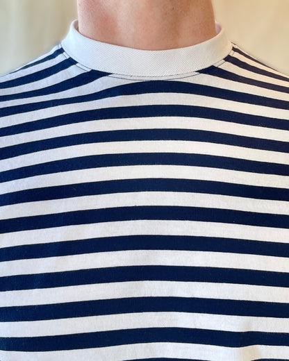 Erkki SOLID Tee - Organic Cotton / Lyocell Stripes