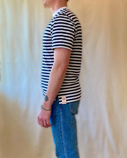 Erkki SOLID Tee - Organic Cotton / Lyocell Stripes