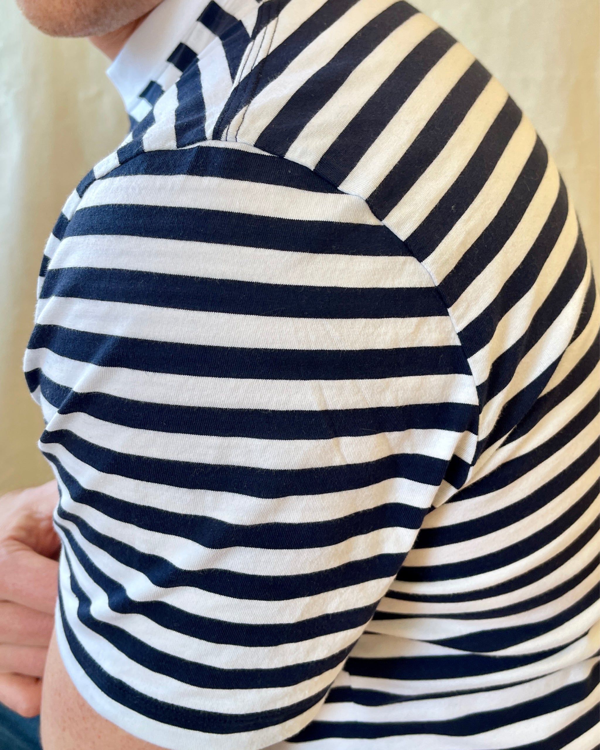 Erkki SOLID Tee - Organic Cotton / Lyocell Stripes